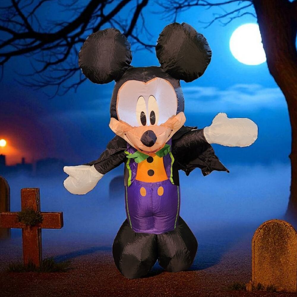 Disney Gemmy Mickey‎ Mouse in Tux Airblown Inflatable Halloween 3.5ft Tall